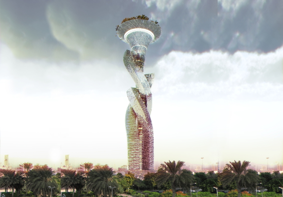 Les Fleurs du Desert 7 Tours Dubai Dragan Architecture Paris 2011